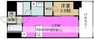 グランドファースト大阪福島【10階】の間取り