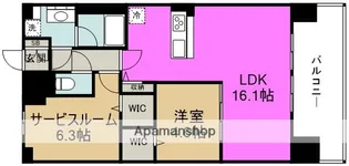 アウトフィールド海老江【7階】の間取り