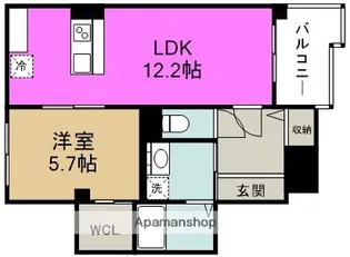 サンティエ福島吉野【10階】の間取り