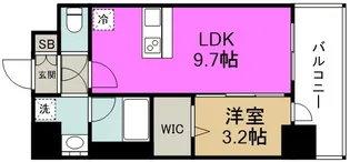 ミラージュパレス大阪ドームProsper【8階】の間取り