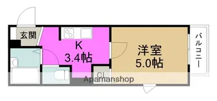 コモドフラッツ【2階】の間取り