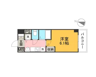 プレサンス梅田北デイズ【5階】の間取り