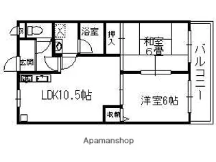 サンライズ・マゼミ【3階】の間取り