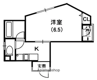 ミレニアム門真【2階】の間取り