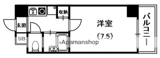 リヴァーシャロウ西三荘【6階】の間取り