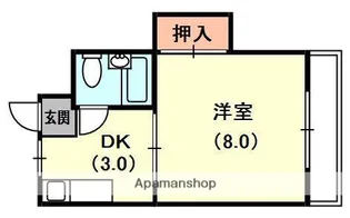中川マンション【1階】の間取り