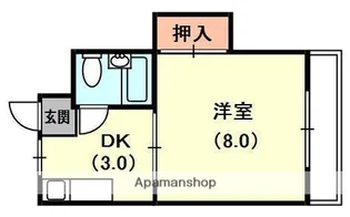 中川マンション【1階】の間取り