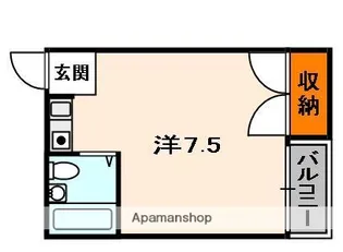 ワレール楠葉【2階】の間取り