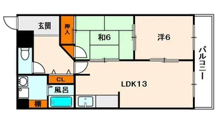 サンコート吉野【5階】の間取り