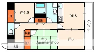 サンコート吉野【3階】の間取り
