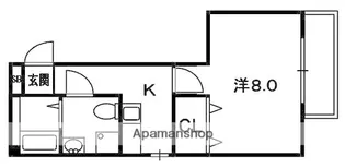 津田西TNビル【5階】の間取り