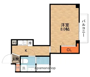 津田西TNビル【4階】の間取り
