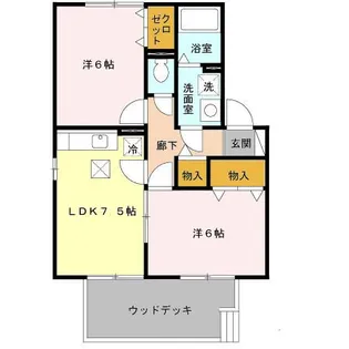 クレール山之上【1階】の間取り