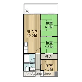 レジデンスマリコ【5階】の間取り