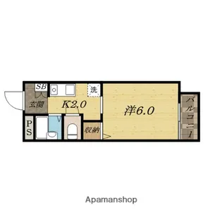 南国スターブル【2階】の間取り