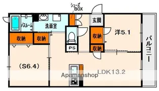 メゾンドレーヴ【3階】の間取り