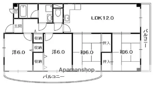 BELONG枚方東2番館【2階】の間取り