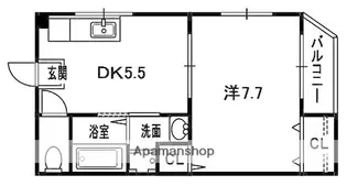 コートアルバⅡ【1階】の間取り