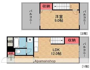 トーカン淀本町マンション【4階】の間取り
