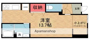 キャルムコート星田【1階】の間取り