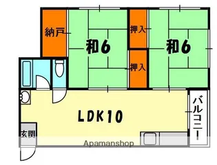 グリーンハイツジョイ【1階】の間取り
