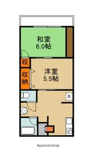 松吉マンション【2階】の間取り