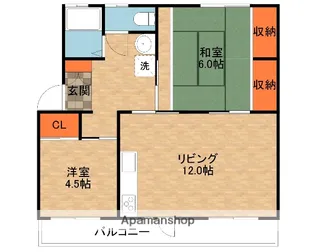 山田池住宅11号棟【2階】の間取り
