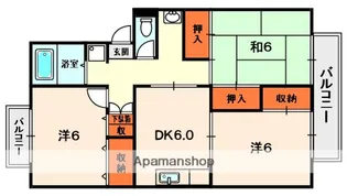 サンハイム【2階】の間取り