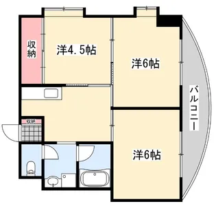 フリーディオ東山【3階】の間取り