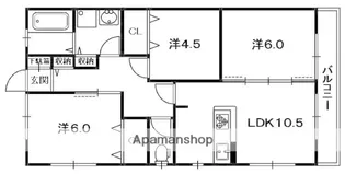 ビオラ翠香園【2階】の間取り