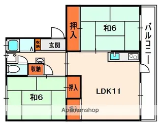 第一東洋マンション【4階】の間取り