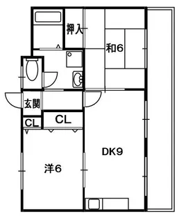サンハイム渚【1階】の間取り
