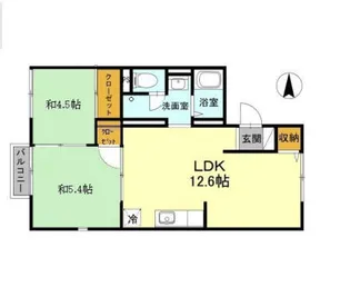 奥野ハイツ【2階】の間取り