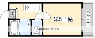 MAYUMIハイツ枚方12番館上島東町【2階】の間取り