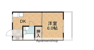 シャルマン淀江【5階】の間取り