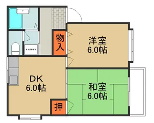 ラヴィヤクモ【2階】の間取り