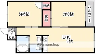 太秦グリーンハイツ【4階】の間取り