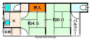 ワイドカレント橋本【2階】の間取り