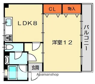 タカノマンション【1階】の間取り