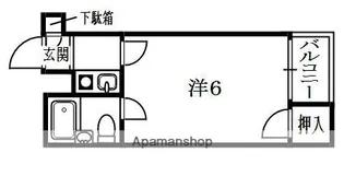 コンフォート牧野【1階】の間取り