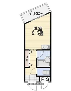 第3ハートビル【4階】の間取り