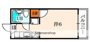 奥田ハイツ【2階】の間取り