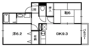 ヴェルドミール出口【2階】の間取り