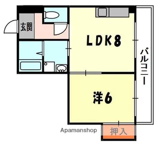 シャロンドビブレ【4階】の間取り