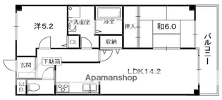 アズステーション星田【4階】の間取り