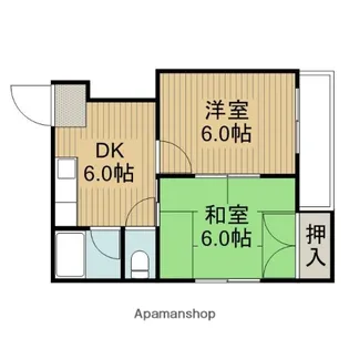 秀和第2ハイツ【4階】の間取り