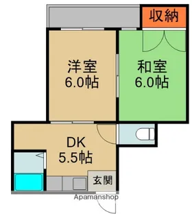 秀和第2ハイツ【2階】の間取り