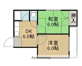 秀和第2ハイツ【4階】の間取り