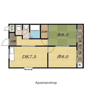 第五金森マンション【4階】の間取り
