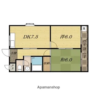第五金森マンション【4階】の間取り